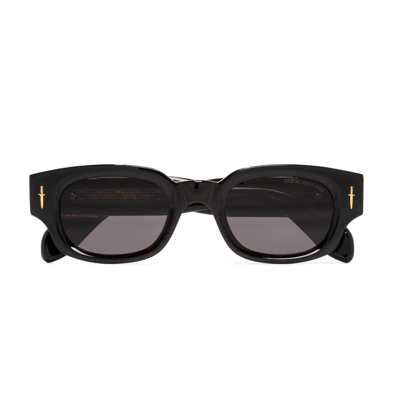 Shop Cutler And Gross Great Frog 004 01 Gold Sunglasses In Nero