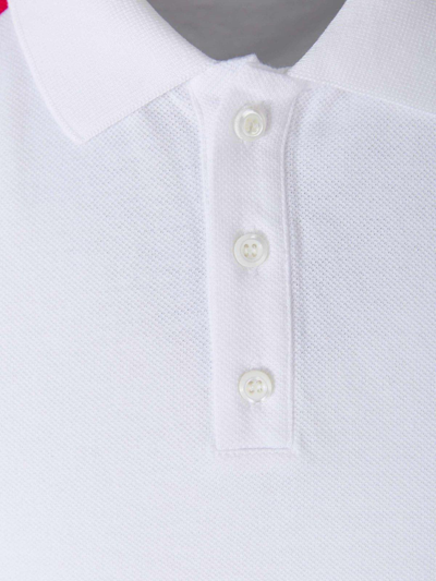 Shop Dsquared2 Logo Detailed Short Sleeved Polo Shirt In White