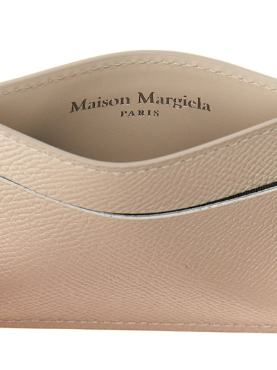 Shop Maison Margiela Stitching Card Holder In Gray