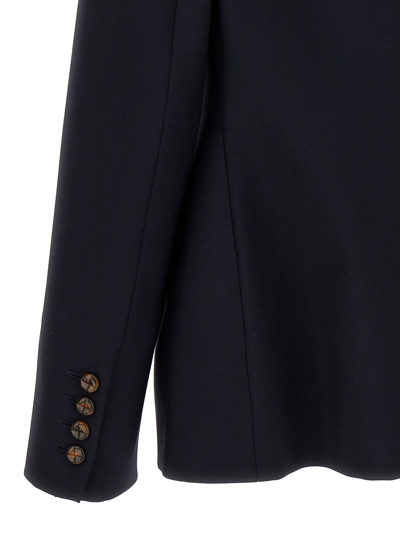 Shop Blazé Milano First Class Navy Charmer Blazer In Blue