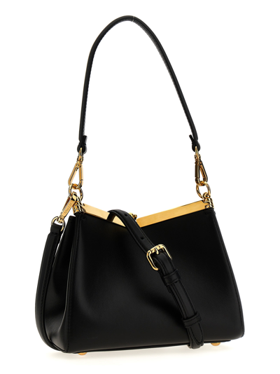 Shop Etro Vela Mini Shoulder Bag In Black