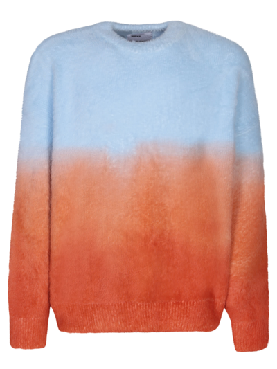 Shop Bonsai Sunset Fluffy Sweater In Orange