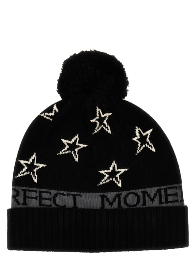 Shop Perfect Moment Pm Star Beanie In White/black