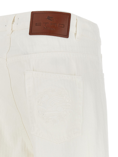 Etro Basic Straight-leg Jeans In White