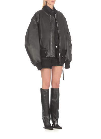 Shop Attico Fay Skirt In Black