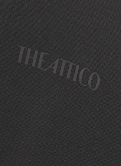 Shop Attico Cotton Sweatshirt In Black