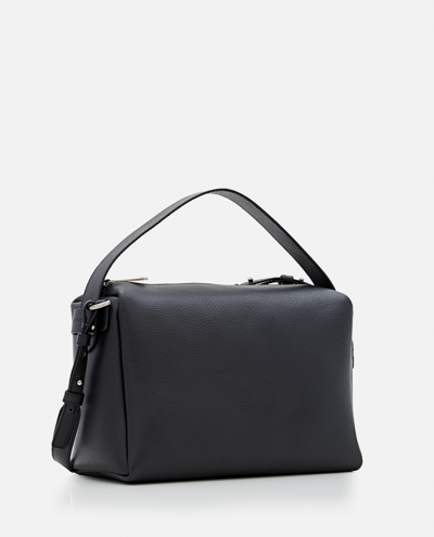 Shop Hogan Maxi H Plexi Leather Camera Bag In Black