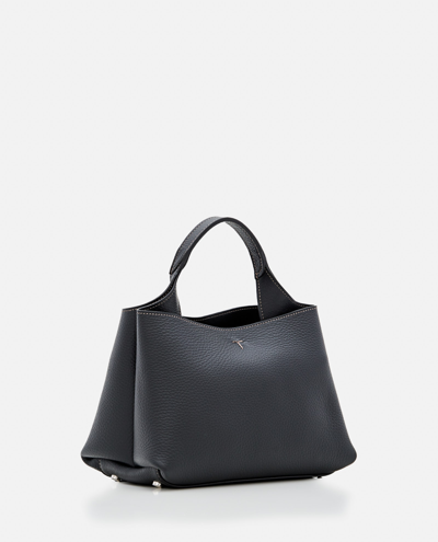Shop Tod's Micro Leather Tote Bag In Black