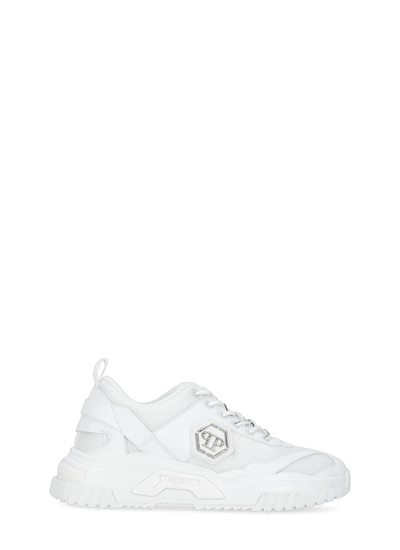 Shop Philipp Plein Predator Sneakers In White