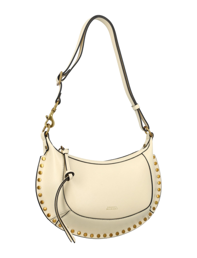 Shop Isabel Marant Oskan Moon Bag In Cream