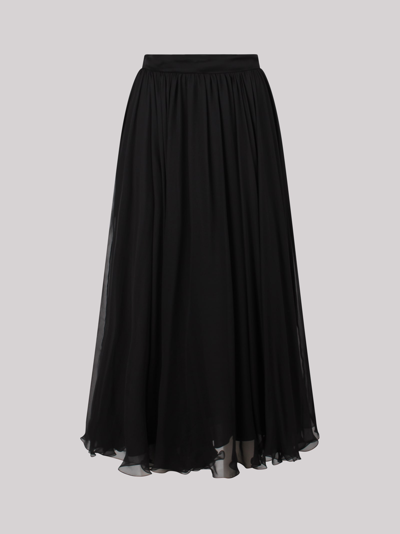 Shop Dolce & Gabbana High-waisted Pleated Midi Skirt