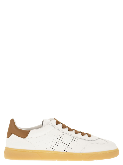 Shop Hogan Cool - Sneakers In White/cognac