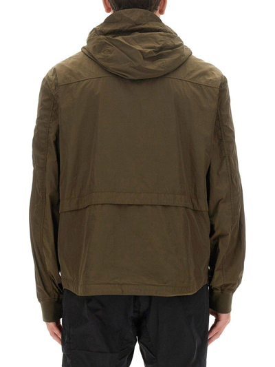 Shop C.p. Company Chrome-r Hooded Overshirt In Verde