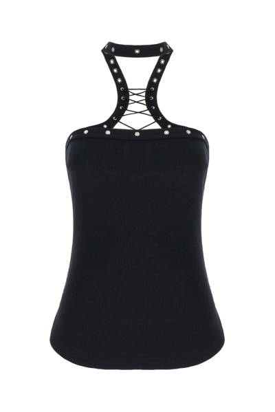 Shop Attico Off-shoulder Top In Black