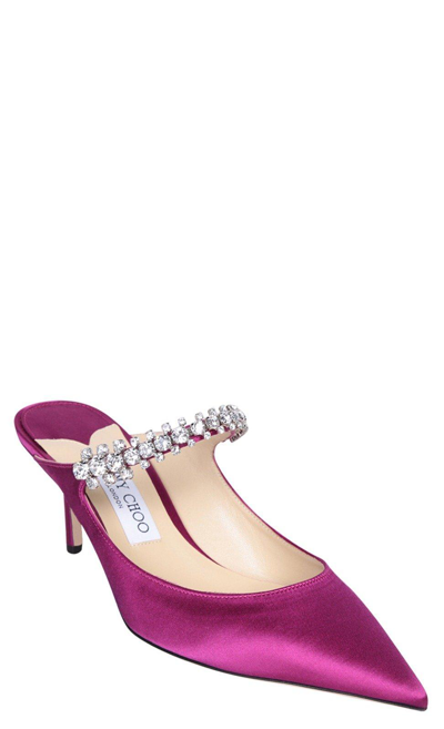Jimmy Choo Bing 65 Slip-on Mules In Pink