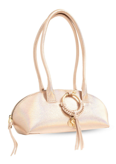 Shop See By Chloé Joan Zip-up Tote Bag In Oro