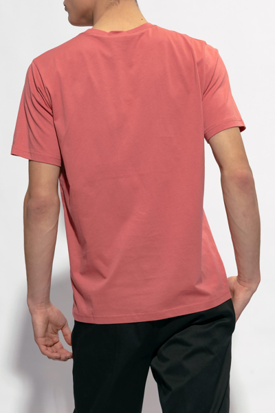 Shop Ps By Paul Smith Ps Paul Smith T-shirt With Logo Patch In Rosso