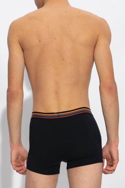 Shop Paul Smith Branded Boxers 3 Pack In Nero