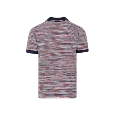 Shop Missoni Classic Collar Short-sleeved Polo Shirt In Rosso