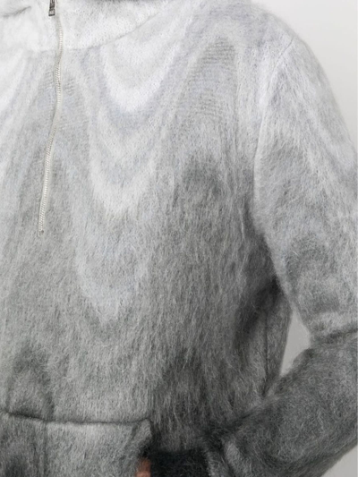 Shop Etro Ash Grey Mohair-wool Blend Jumper In Grigio