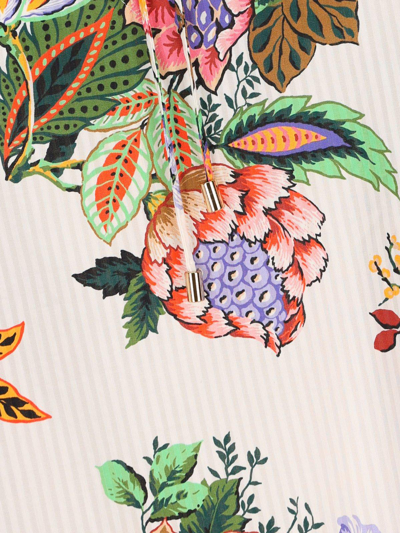 Shop Etro Floral Printed Top In Multicolore