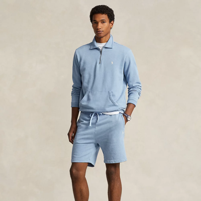 Shop Ralph Lauren 6.5-inch Loopback Fleece Short In Channel Blue