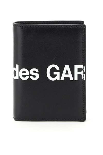 Shop Comme Des Garçons Comme Des Garcons Wallet Small Bifold Wallet With Huge Logo