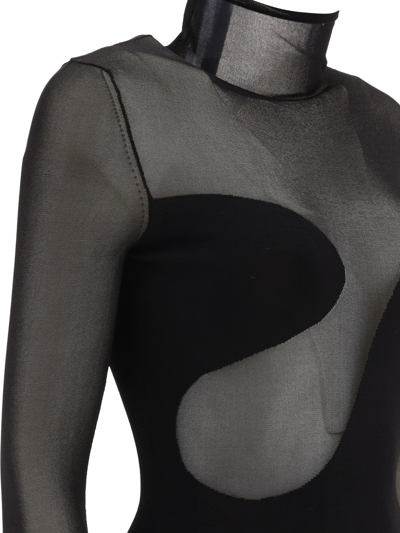 Shop Nensi Dojaka Asymmetric Line Bodysuit