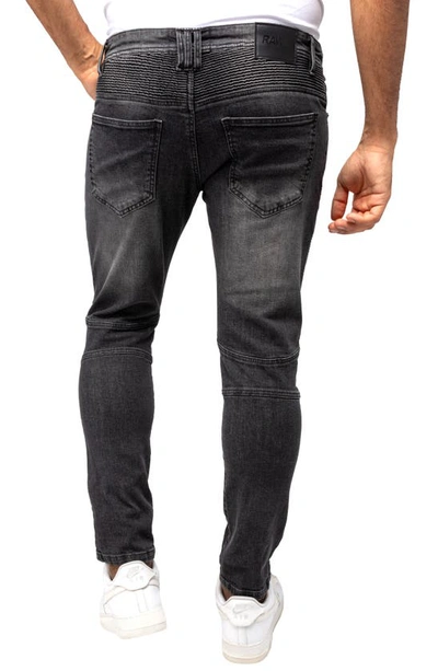 Shop X-ray Xray Classic Moto Jeans In Grey
