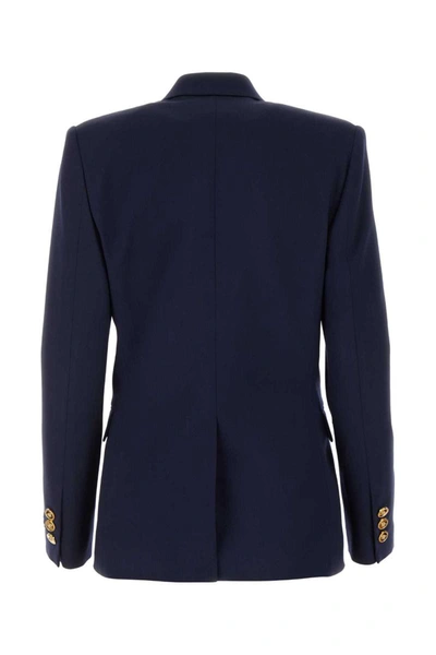 Shop Versace Jackets And Vests In Blue