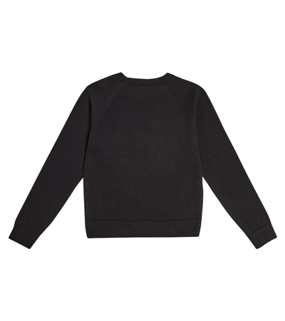 Shop Moschino Teddy Bear Cotton Sweater In Black