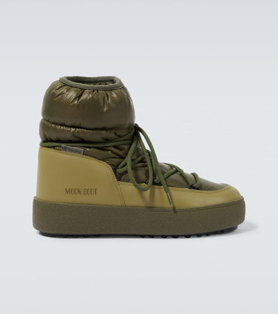 Shop Moon Boot Mtrack Snow Boots In Green