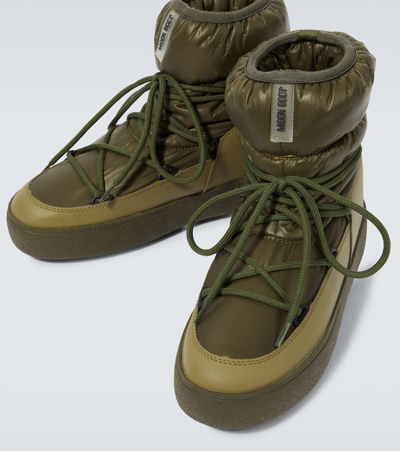 Moon Boot Mtrack Low Padded Boots In Green