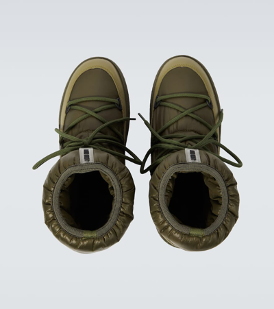 Moon Boot Mtrack Low Padded Boots In Green