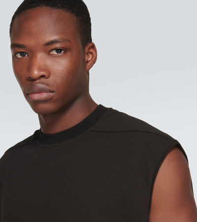 Shop Rick Owens Tarp Cotton T-shirt In Black