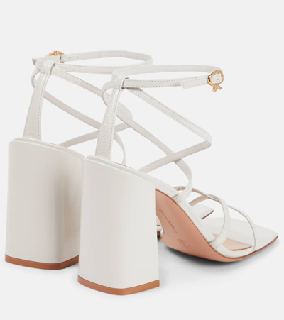 Gianvito Rossi Leather Sandals In White