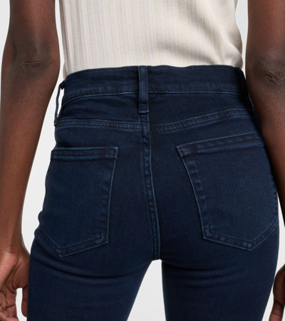 Shop Frame Le High Skinny Jeans In Blue