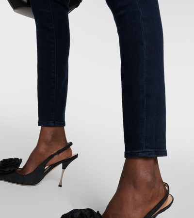 Shop Frame Le High Skinny Jeans In Blue