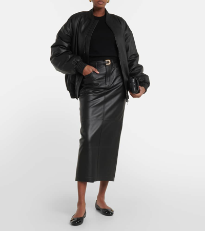 Tod's Bubble Leather Ballet Flats In Black