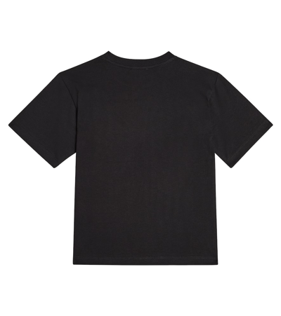 Shop Moschino Teddy Bear Cotton Jersey T-shirt In Black