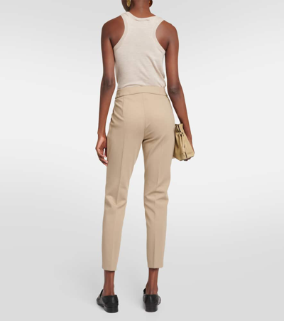 Max Mara Pegno Straight-leg Trousers In Neutral