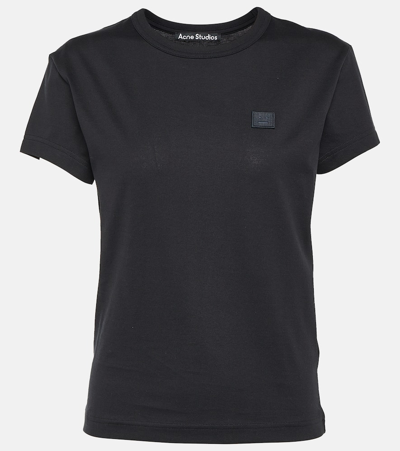 Shop Acne Studios Emmbar Cotton Jersey T-shirt In Black
