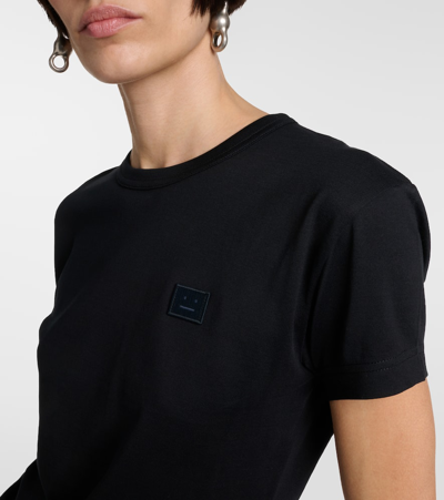 Shop Acne Studios Emmbar Cotton Jersey T-shirt In Black