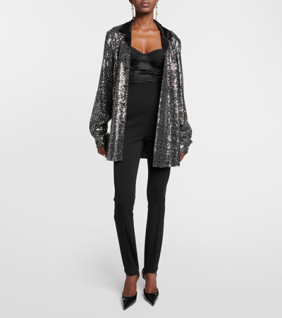 Dolce & Gabbana High-rise Stirrup Leggings In Black