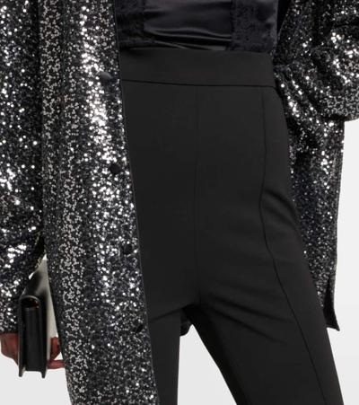 Dolce & Gabbana High-rise Stirrup Leggings In Black