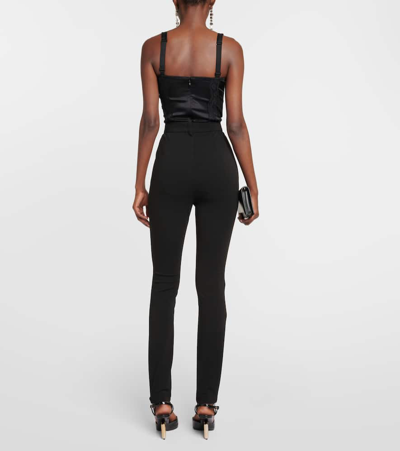 Dolce & Gabbana High-rise Stirrup Leggings In Black