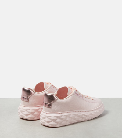 Shop Jimmy Choo Diamond Light Maxi Sneakers In Pink