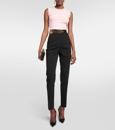 Dolce & Gabbana High-rise Leggings In Black