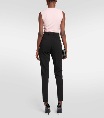 Dolce & Gabbana High-rise Leggings In Black