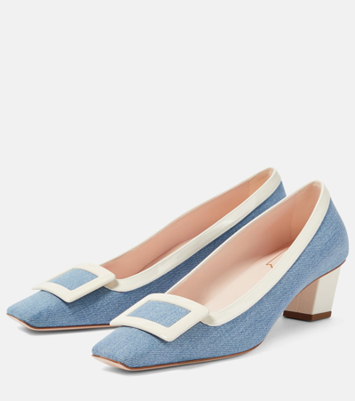 Roger Vivier Buckle Detail High Heels In Blue